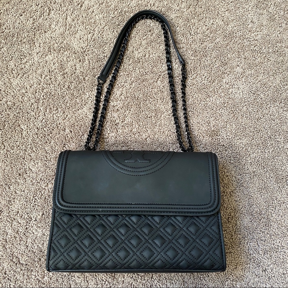 Tory Burch quilted matte black crossbody
